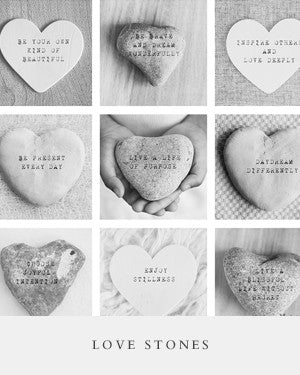 names on stone, heart shaped stones, love stones, personalized gift, nursery gift, adoption christening baptism gift, black and white photography