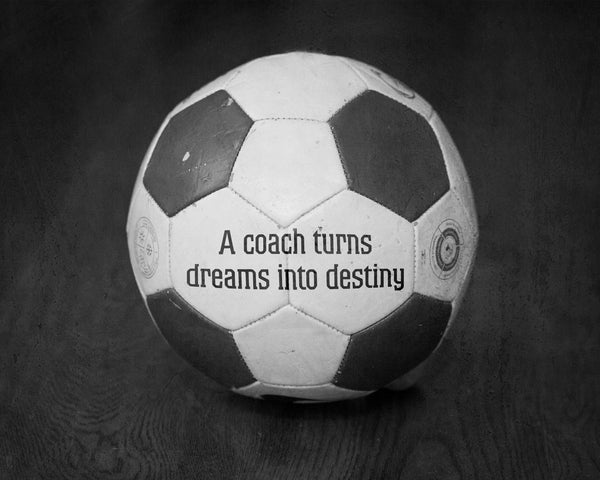 Soccer Coach Quote Art Print